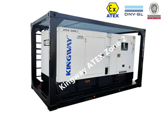 ATEX certificou o quadro de levantamento integrado diesel silencioso do grupo de gerador 60KVA da zona 2