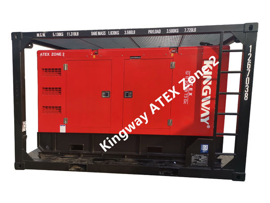 Gerador a Diesel à Prova de Explosão ATEX Zona 2 T3 de 150KVA com Estrutura de Elevação DNV