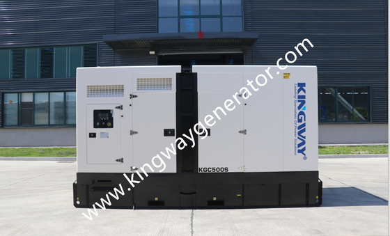 Gerador diesel silencioso de Cummins da colocação em contentores de 750KVA 600KW para a construção