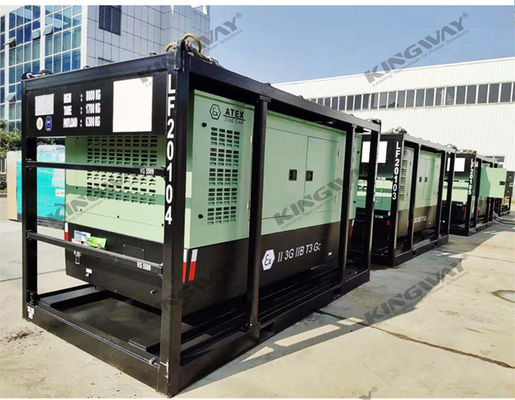 ATEX Zona 2 Compressor de ar com motor diesel à prova de explosão com compressor de ar à prova de explosão