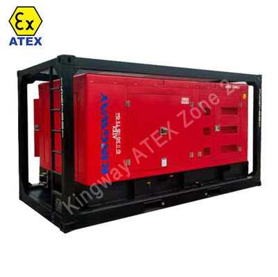 Gerador offshore de 80 KVA de carga pesada ATEX Zona 2 montado em DNV 2.7-1 Skid
