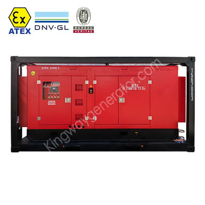 Gerador offshore de 80 KVA de carga pesada ATEX Zona 2 montado em DNV 2.7-1 Skid