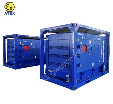 ATEX, 375CFM Zona 2 Compressor de ar à prova de explosão para motores diesel com quadro de elevação certificado DNV GL ST E271