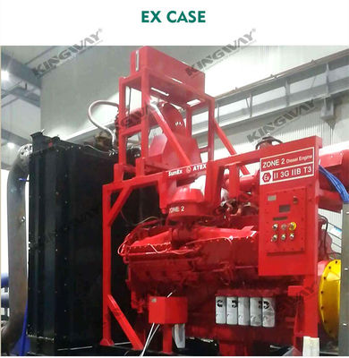 Fornecimento de gerador diesel ATEX à prova de excesso de fio de fase 3 de 300kva 400v 50hz para a zona 2