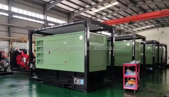 Motor diesel DNV 2.7-1 estrutura de deslizamento certificação ATEX 120kw 150kva compressor de ar em plataforma offshore zona 2