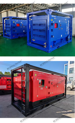 20KVA Zona II Gerador diesel silencioso à prova de explosão Montado em DNV 2.7-1 para campos de petróleo e gás offshore