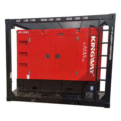 Certificação ATEX 3fase 200kw 250kva zona2 conjunto de geradores diesel à prova de explosão DNVGL 2.7-1 motor de serviço de plataforma de estrutura de deslizamento