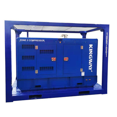 Certificação ATEX 3fase 200kw 250kva zona2 conjunto de geradores diesel à prova de explosão DNVGL 2.7-1 motor de serviço de plataforma de estrutura de deslizamento