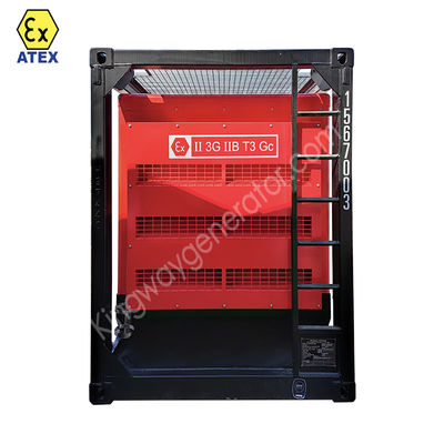 Compressor de ar à prova de explosão de 375 cm3 com estrutura de elevação DNV2.7-1 e detector de chamas para campos de petróleo e gás