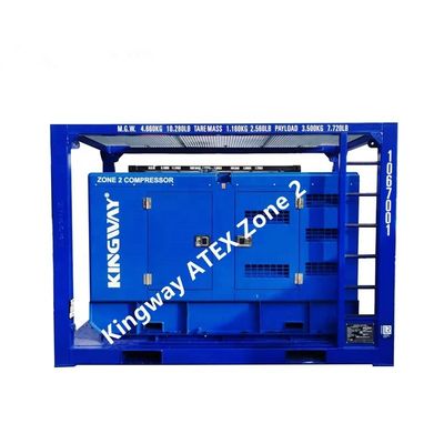 Certificação ATEX3fase DNVGL 2.7-1 estrutura de deslizamento 120kw 150kva plataforma offshore onshore zona 2 gerador