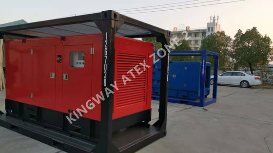 Gerador a Diesel à Prova de Explosão ATEX Zona 2 T3 de 150KVA com Estrutura de Elevação DNV