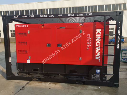 Gerador a Diesel à Prova de Explosão ATEX Zona 2 T3 de 150KVA com Estrutura de Elevação DNV