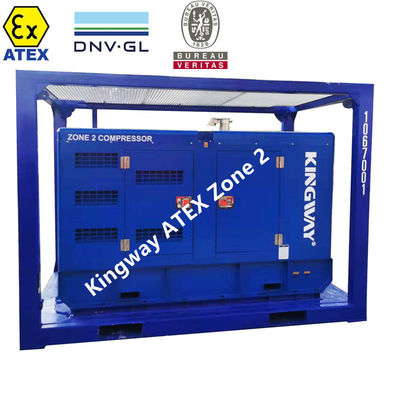 Kingway ATEX Zona 2 Compressor de ar Sullair 186CFM 100Psi para campos de petróleo e gás offshore