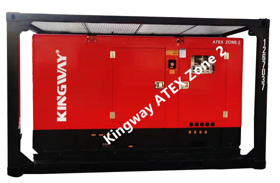 Gerador Diesel Silencioso à Prova de Explosão Kingway 300KVA Equipamento ATEX Zona 2