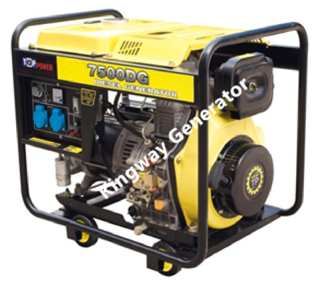 Gerador portátil silencioso móvel, poder alternativo do gerador 6KW diesel