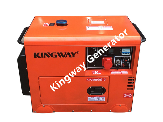Grupo de gerador silencioso 8KVA do gerador portátil alaranjado da cor 12Hp