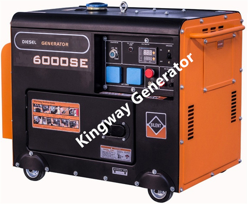 Grupo de gerador silencioso 8KVA do gerador portátil alaranjado da cor 12Hp