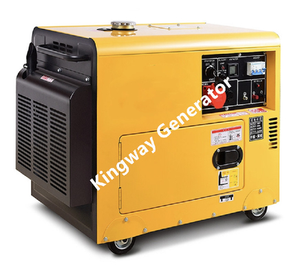 Gerador portátil silencioso móvel, poder alternativo do gerador 6KW diesel
