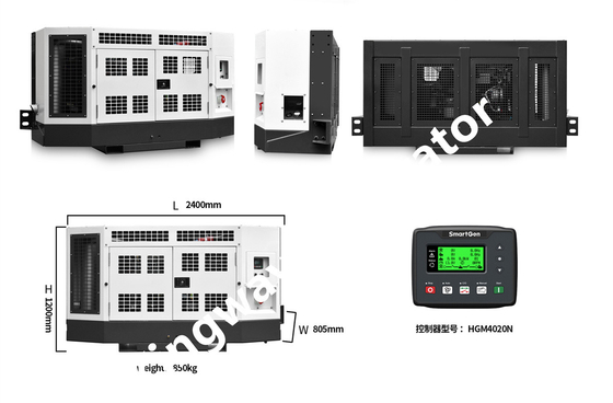 Grampo 18KVA no motor diesel Genset Generator For Reefer Containers