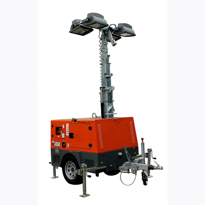 Torre clara diesel de mineração ajustável com o mastro retrátil vertical de 4 pés do estábulo