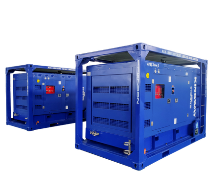 450CFM 150Psi Kingway ATEX Zona 2 T3 Proof de explosão Sullair Motor Diesel Compressor de ar DNV Quadro