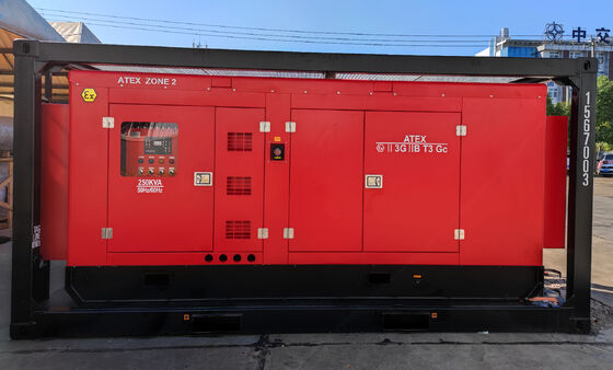 1000 KVA Kingway ATEX Zona 2 Gerador diesel à prova de explosão em recipiente com sistema de monitoramento remoto